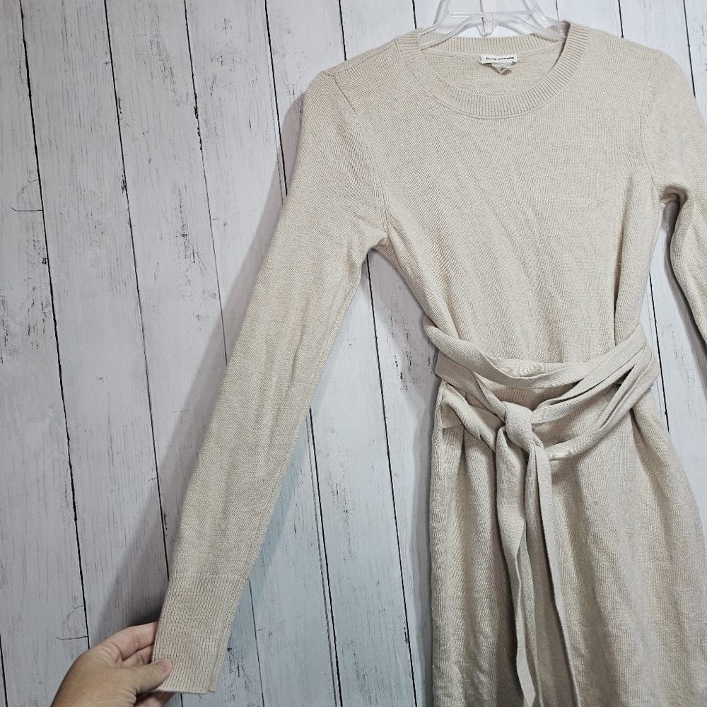 Club Monaco REMLEE SWEATER DRESS SAND HEATHER Size Small Wool Cashmere Blend. - Picture 5 of 10
